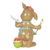 Figurina Iepuras Paste polirasina multicolora 16x10x21 cm