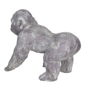 Figurina Maimuta polirasina gri alba 29x20x24 cm