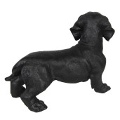 Figurina din polirasina neagra Caine 32 cm x 14 cm x 23 h