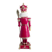 Figurina Spargatorul de Nuci polirasina roz 14x12x46 cm