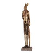 Figurina Iepuras Paste cu umbrela din polirasina 11x9x51 cm