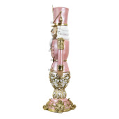 Figurina Spargatorul de Nuci polirasina roz 19x19x58 cm