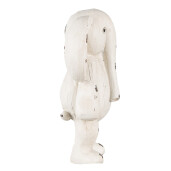 Set 2 figurine Elefanti polirasina bej vintage 6x4x10 cm