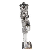 Figurina Spargatorul de Nuci polirasina argintie 5x4x19 cm