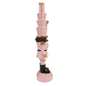 Figurina Spargatorul de Nuci polirasina roz 8x7x33 cm