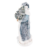 Figurina Mos Craciun polirasina multicolora 11x9x21 cm
