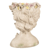 Ghiveci flori Femeie polirasina multicolora 20x18x26 cm