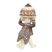Set 2 figurine Craciun polirasina multicolora (2) 5x5x11 / 5x5x10 cm