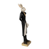 Figurina Iepuras Paste Boy polirasina 9x7x34 cm