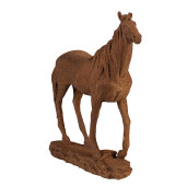 Figurina Cal polirasina maro 21x7x21 cm