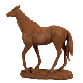 Figurina Cal polirasina maro 21x7x21 cm