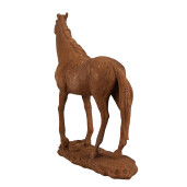 Figurina Cal polirasina maro 21x7x21 cm