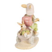 Figurina Iepurasi Paste polirasina 11x6x12 cm