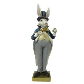 Figurina Iepuras Paste polirasina multicolora 10x8x30 cm