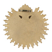 Decoratiune perete polirasina aurie 17x2x16 cm
