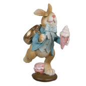 Figurina Iepuras Paste polirasina multicolora 10x6x14 cm