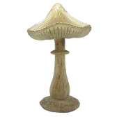 Ciupercuta decorativa polirasina maro 11x9x15 cm
