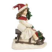 Figurina Fetita polirasina multicolora 10x6x12 cm
