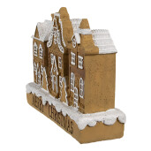 Casuta Turta Dulce polirasina maro alba 13x4x10 cm