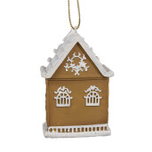 Ornament brad Casuta polirasina 6x4x9 cm