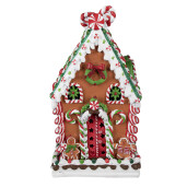 Casuta Turta Dulce polirasina multicolora 20x20x37 cm