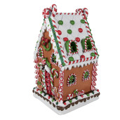 Casuta Turta Dulce polirasina multicolora 20x20x37 cm