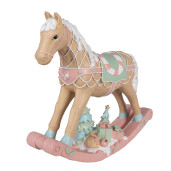 Figurina Calut Craciun polirasina multicolora 41x10x37 cm