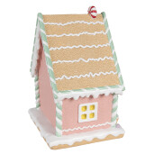 Casuta Turta Dulce polirasina multicolora 20x16x25 cm