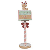 Cutie Posta Craciun polirasina multicolora 11x10x36 cm