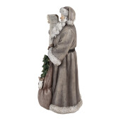 Figurina Mos Craciun polirasina multicolora 22x18x40 cm