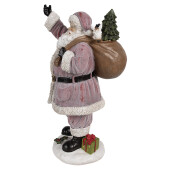 Figurina Mos Craciun polirasina multicolora 24x19x43 cm