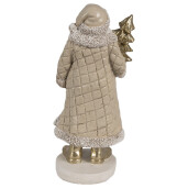Figurina Mos Craciun polirasina multicolora 10x8x21 cm