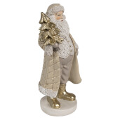 Figurina Mos Craciun polirasina multicolora 10x8x21 cm