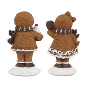 Set 2 figurine Turta Dulce polirasina multicolora 2x2x5 cm