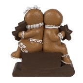 Calendar Advent polirasina maro alba Turta Dulce 11x4x13 cm