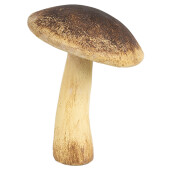 Ciupercuta decorativa polirasina maro bej 9x12 cm