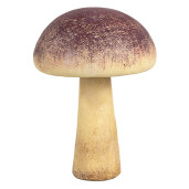 Ciupercuta decorativa polirasina maro violet 11x16 cm