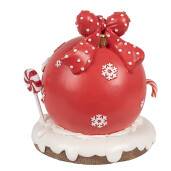 Decoratiune Craciun Casuta Turta Dulce polirasina cu led 14x12x14 cm