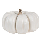 Dovleac decorativ polirasina alba maro 27x16 cm