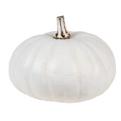 Dovleac decorativ polirasina alba 17x13 cm