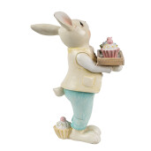 Figurina Iepuras Paste polirasina multicolora 11x6x16 cm