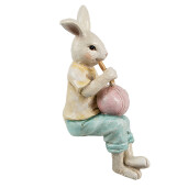 Figurina Iepuras Paste polirasina multicolora 7x5x14 cm