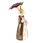 Figurina Iepuras Paste polirasina multicolora 12x9x21 cm