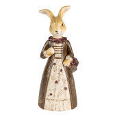 Figurina Iepuras Paste polirasina multicolora 12x9x21 cm