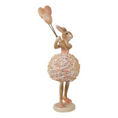 Figurina Iepuras Paste polirasina bej maro 11x7x27 cm