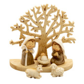 Figurine religioase din polirasina si lemn 11x5x10 cm
