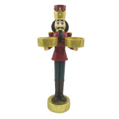 Figurina Spargatorul de Nuci cu suporturi lumanari 12x8x28 cm