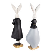 Set 2 figurine Iepurasi Paste polirasina multicolora (2) 14x12x47 / 14x12x47 cm