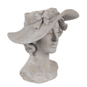Ghiveci flori polirasina gri 27x23x26 cm