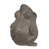 Ghiveci flori polirasina gri Broscuta 19x18x23 cm